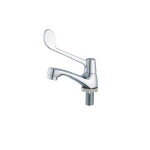 Brass Chrome Elbowline Handle Pillar Tap 3612