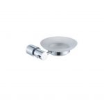 Brass Chrome Holder with Glass Soap Dish 88007